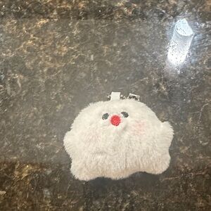 Daily Charme Fluffy Ghost Keychain New
